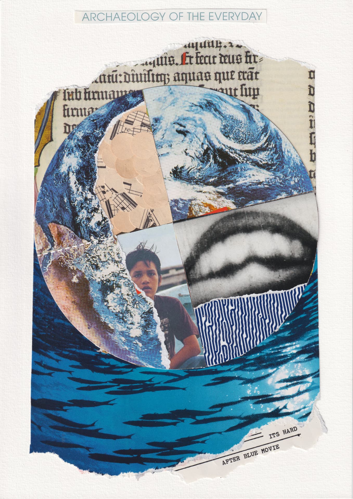 Collage contemporaine — Ali Atakay — Archaeology of the Everyday — 21 × 29.7 cm — 2026 — ACTA Gallery