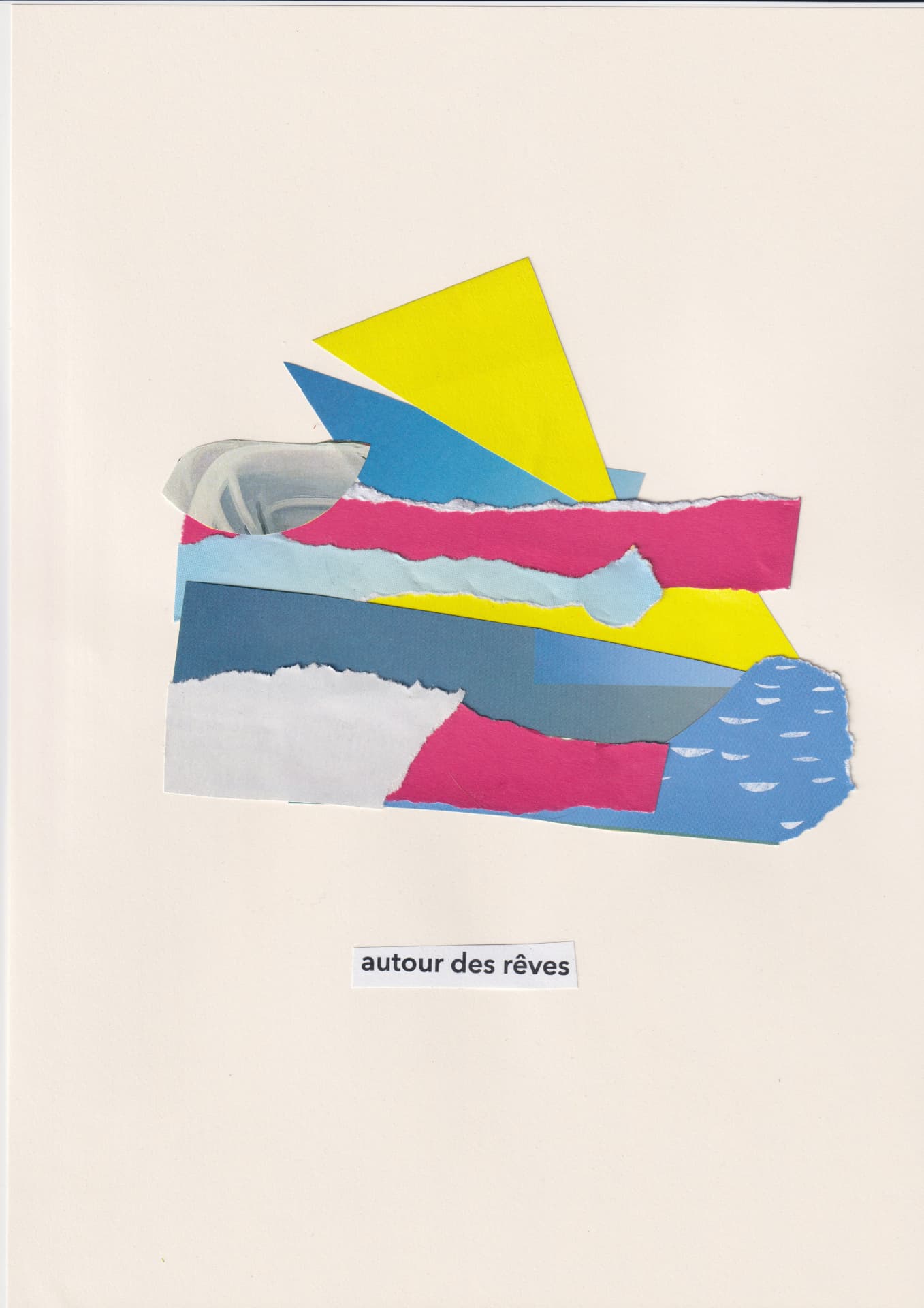 Collage contemporaine — Ali Atakay — Autour des rêves — 21 × 29.7 cm — 2026 — ACTA Gallery