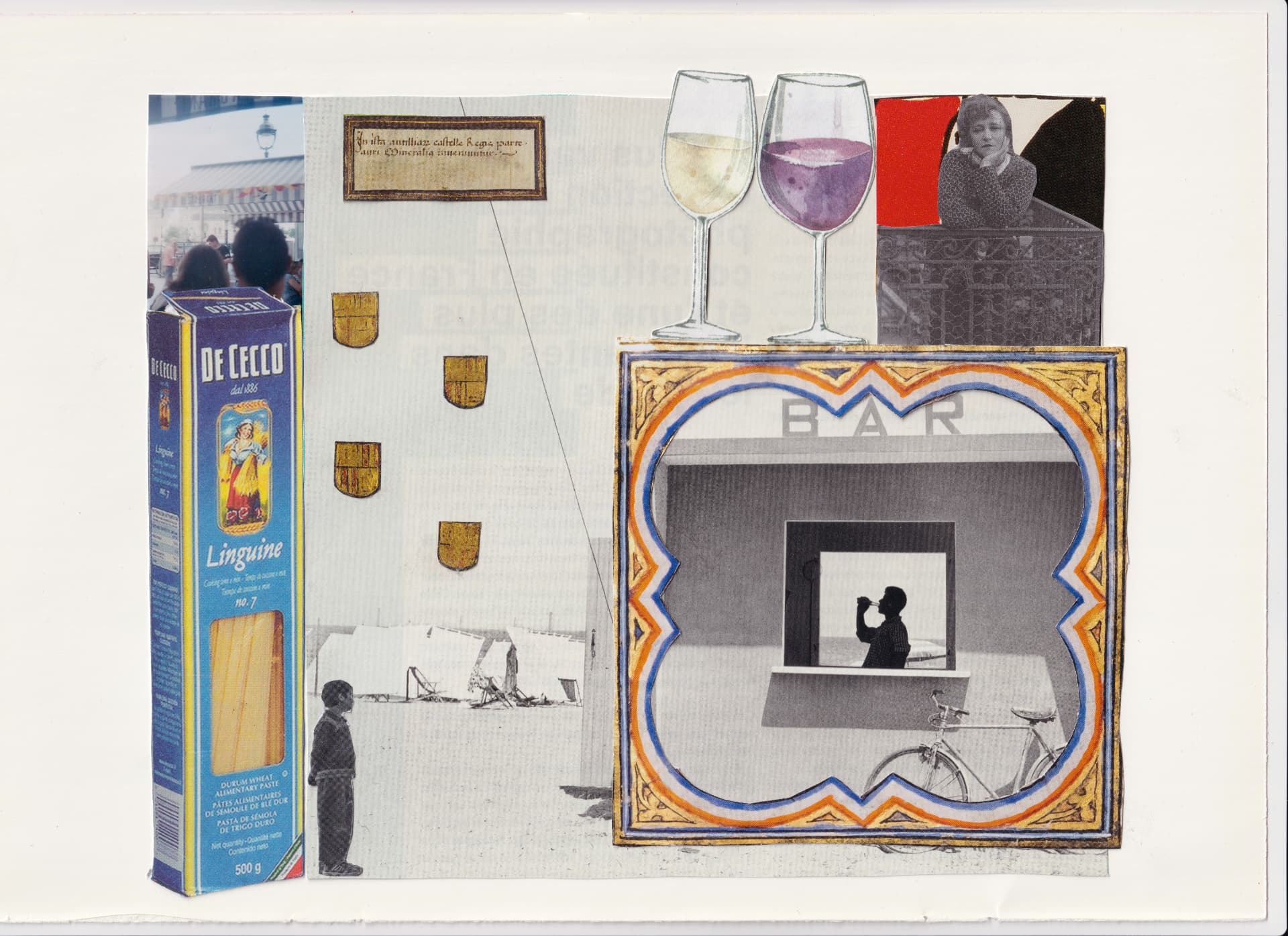 Collage contemporaine — Ali Atakay — Bar — 21 × 29.7 cm — 2023 — ACTA Gallery