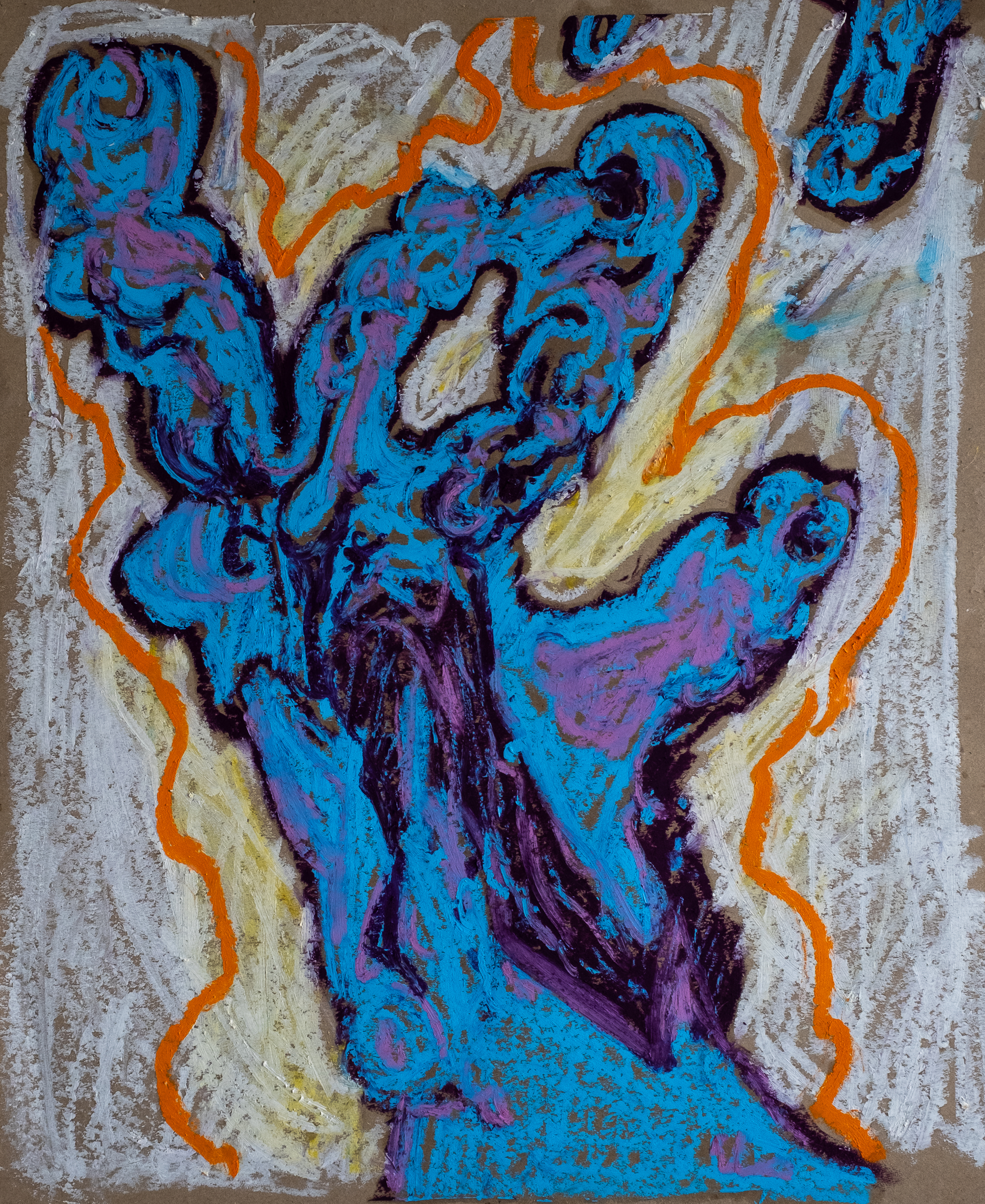 Pastel à l'huile contemporaine — Lilia Houissa — Hazed — 60 × 47 cm — 2025 — ACTA Gallery