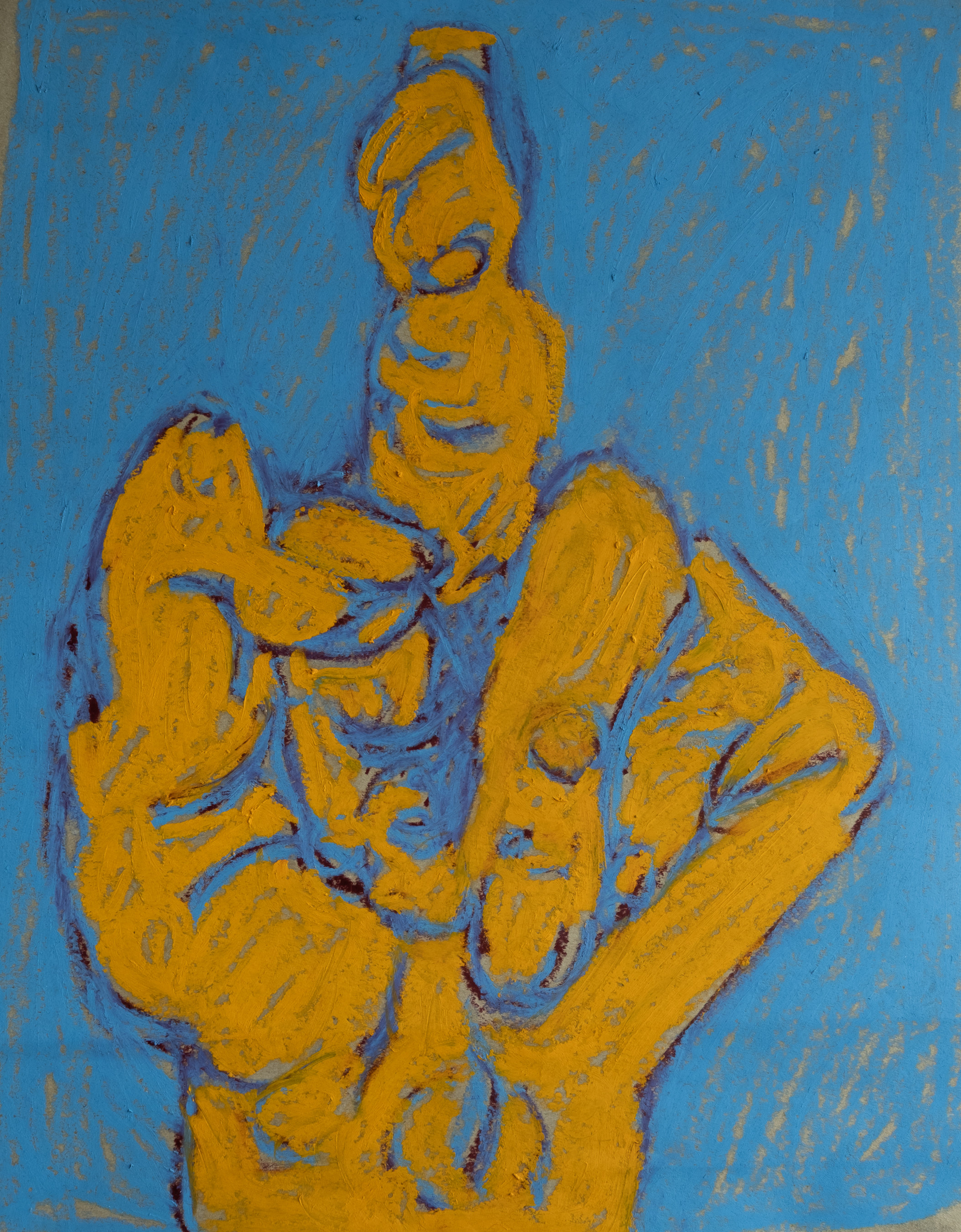 Pastel à l'huile contemporaine — Lilia Houissa — Self explanatory — 54 × 43 cm — 2025 — ACTA Gallery