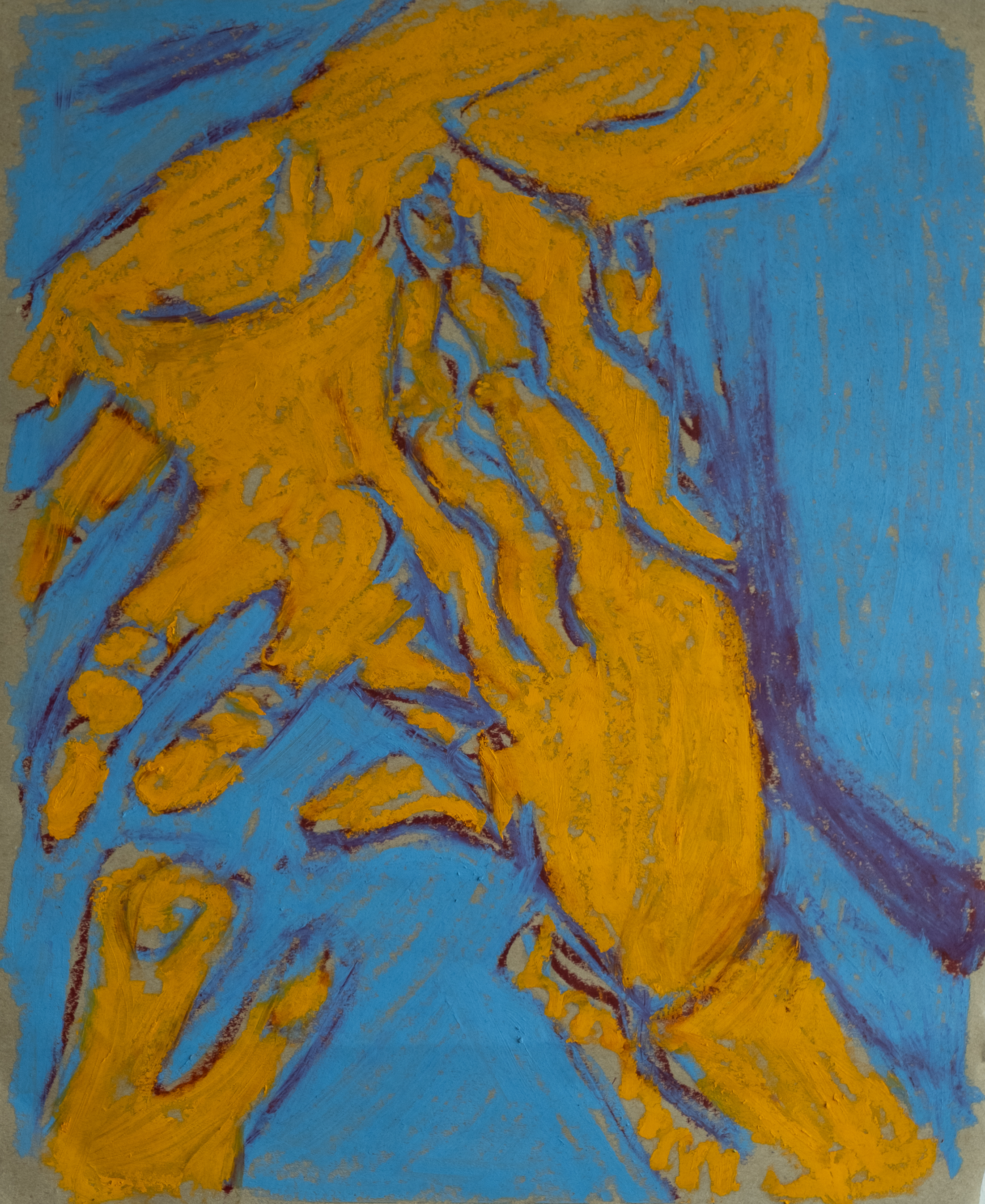 Pastel à l'huile contemporaine — Lilia Houissa — Toucha — 57 × 44 cm — 2025 — ACTA Gallery