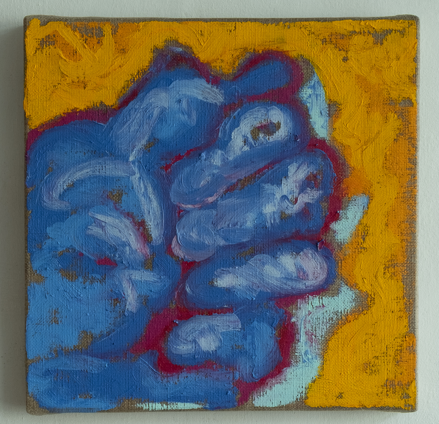 Pastel à l'huile contemporaine — Lilia Houissa — Limace — 20 × 20 cm — 2026 — ACTA Gallery