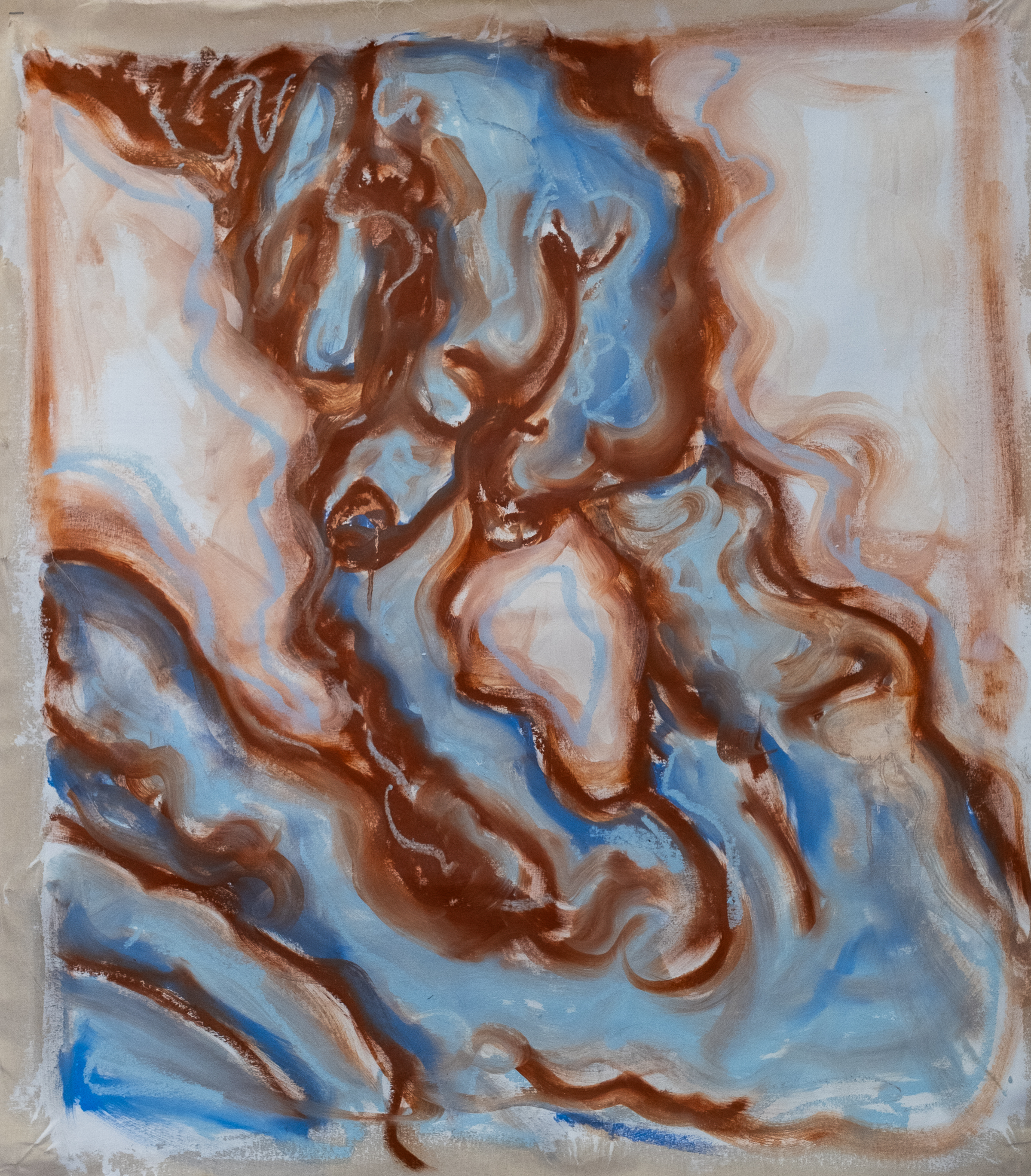 Pastel à l'huile contemporaine — Lilia Houissa — Essai 2 — 82 × 92 cm — 2026 — ACTA Gallery