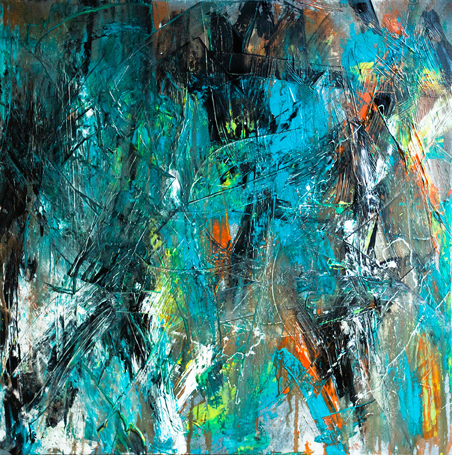 Peinture contemporaine — Richard Barkhou — Vers l'ataraxie — 150 × 150 cm — ACTA Gallery