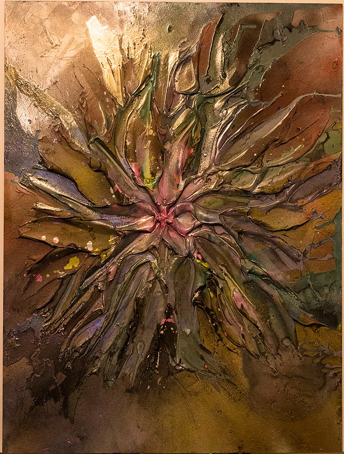 Technique mixte contemporaine — Richard Barkhou — Floraison métallique — 2013 — ACTA Gallery