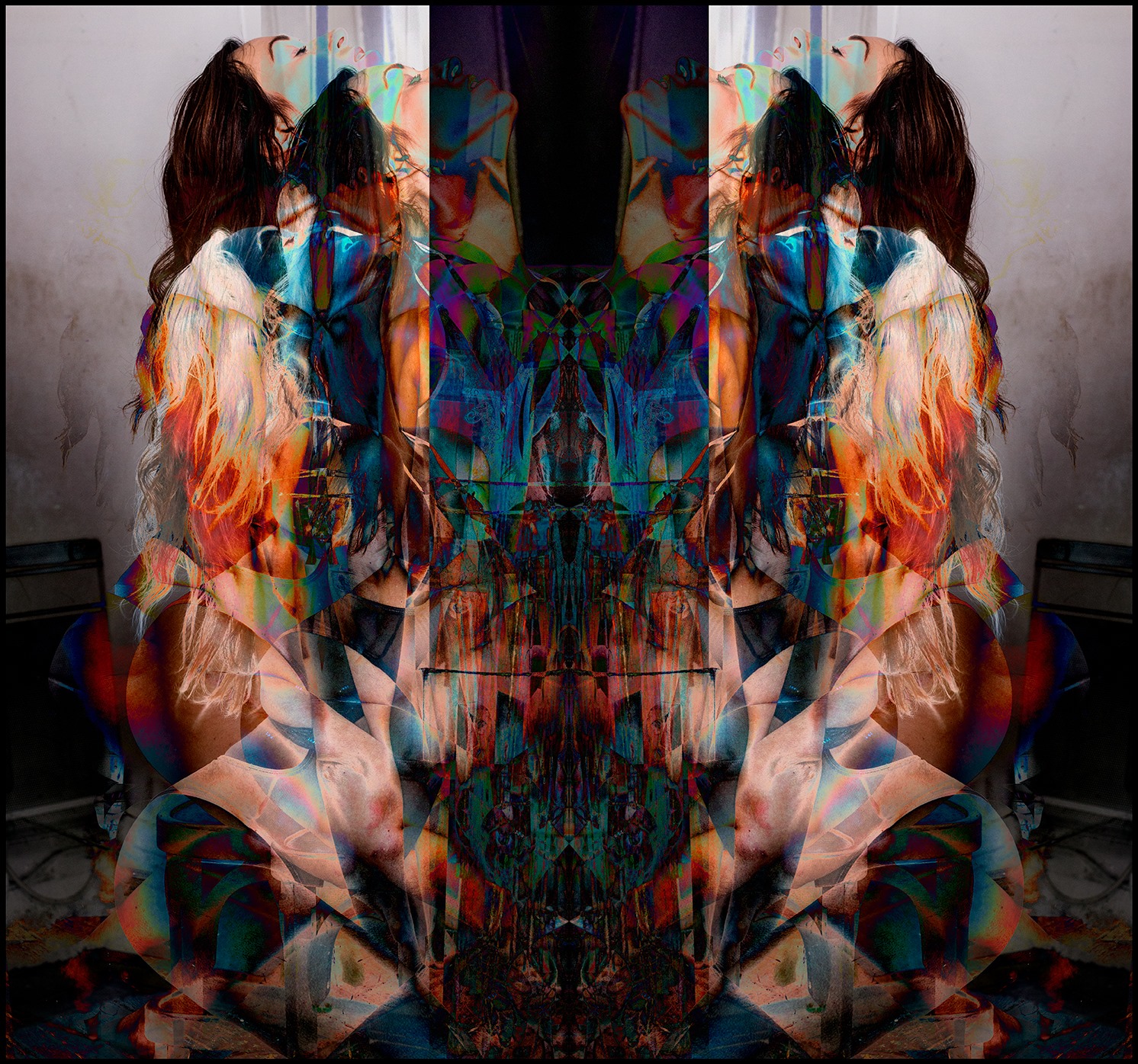 Art numérique contemporaine — Richard Barkhou — Triptyque spectral — 2019 — ACTA Gallery